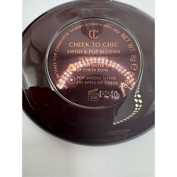 Charlotte Tilbury cheek to chic sex on fire swish and pop blusher new in box - Picture 3 of 4